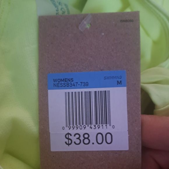 NIKE Swim Essential Volt Yellow Bikini 2 Piece Bathing Suit - Picture 8 of 10